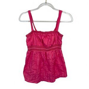 Krazy Kat Maternity Tank Top Vintage Y2K Flowy Pink Bandeau Top‎ Size S